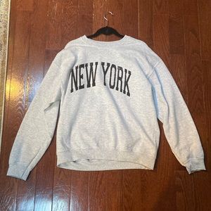 Grey New York Crewneck sweatshirt